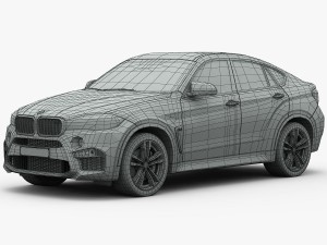 bmw x6 m 2016 3D Model