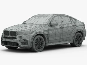 bmw x6 m 2016 3D Model