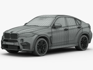 bmw x6 m 2016 3D Model