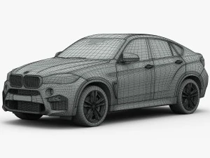 bmw x6 m 2016 3D Model