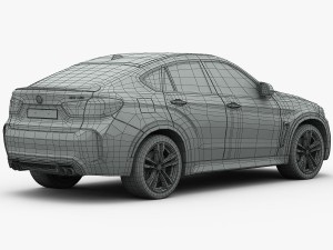 bmw x6 m 2016 3D Model