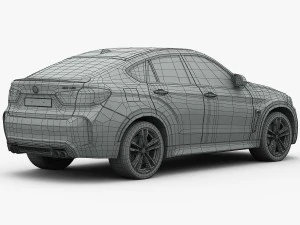 bmw x6 m 2016 3D Model