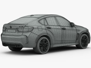 bmw x6 m 2016 3D Model