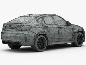 bmw x6 m 2016 3D Model