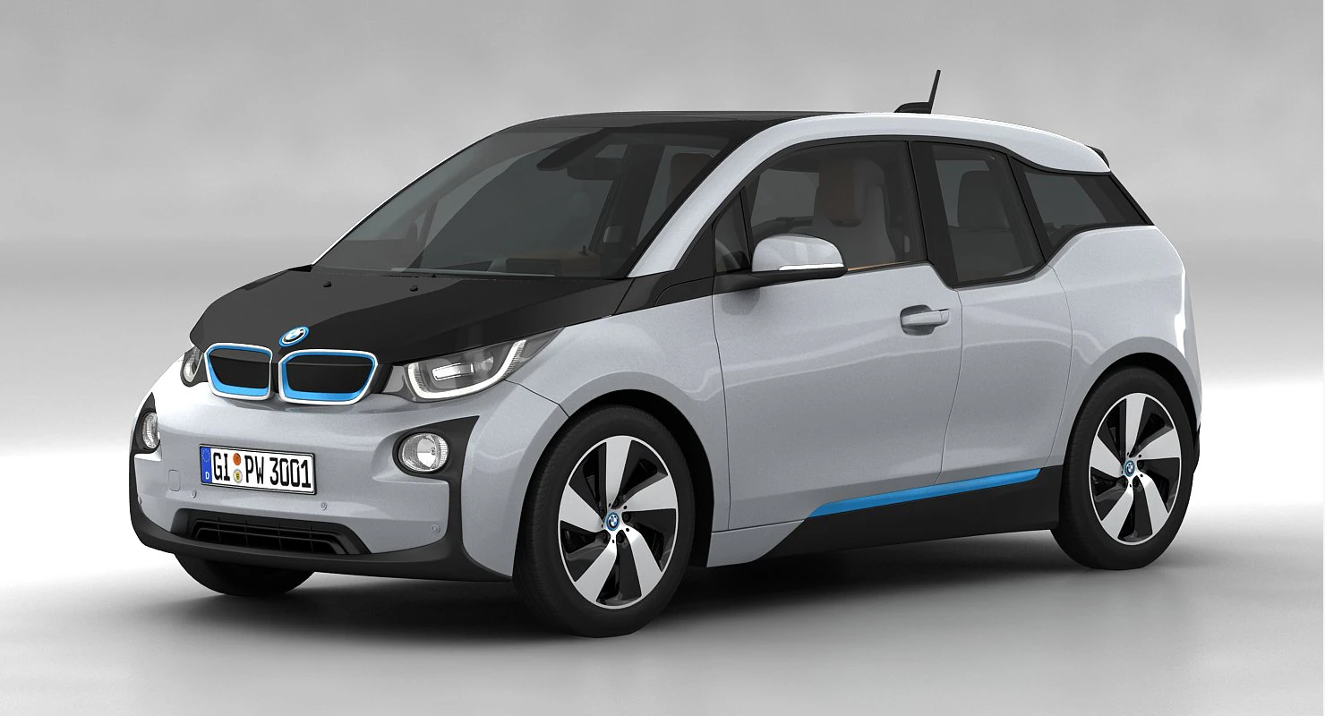 bmw i3 2014 3D Model .c4d .max .obj .3ds .fbx .stl .blend