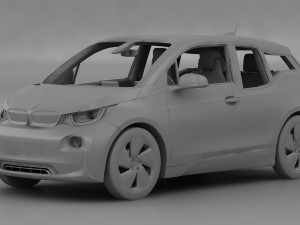 bmw i3 2014 3D Model
