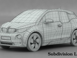 bmw i3 2014 3D Model