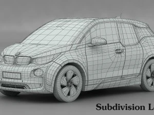 bmw i3 2014 3D Model