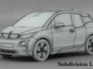 bmw i3 2014 3D Model