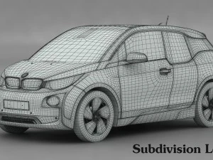 bmw i3 2014 3D Model