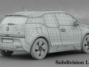 bmw i3 2014 3D Model