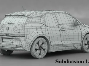 bmw i3 2014 3D Model