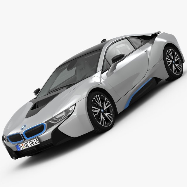bmw i8 2015 3D-Modell .c4d .max .obj .3ds .fbx .stl .blend 