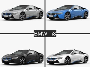 bmw i8 2015 3D-Modell