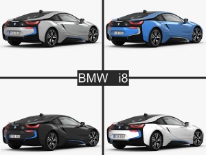 bmw i8 2015 3D-Modell