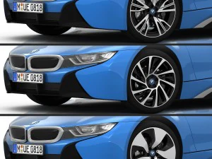 bmw i8 2015 3D Model
