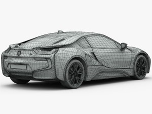 bmw i8 2015 3D-Modell