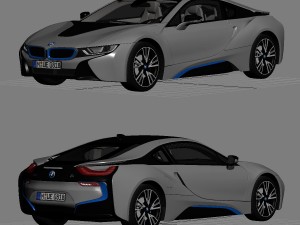 bmw i8 2015 3D-Modell