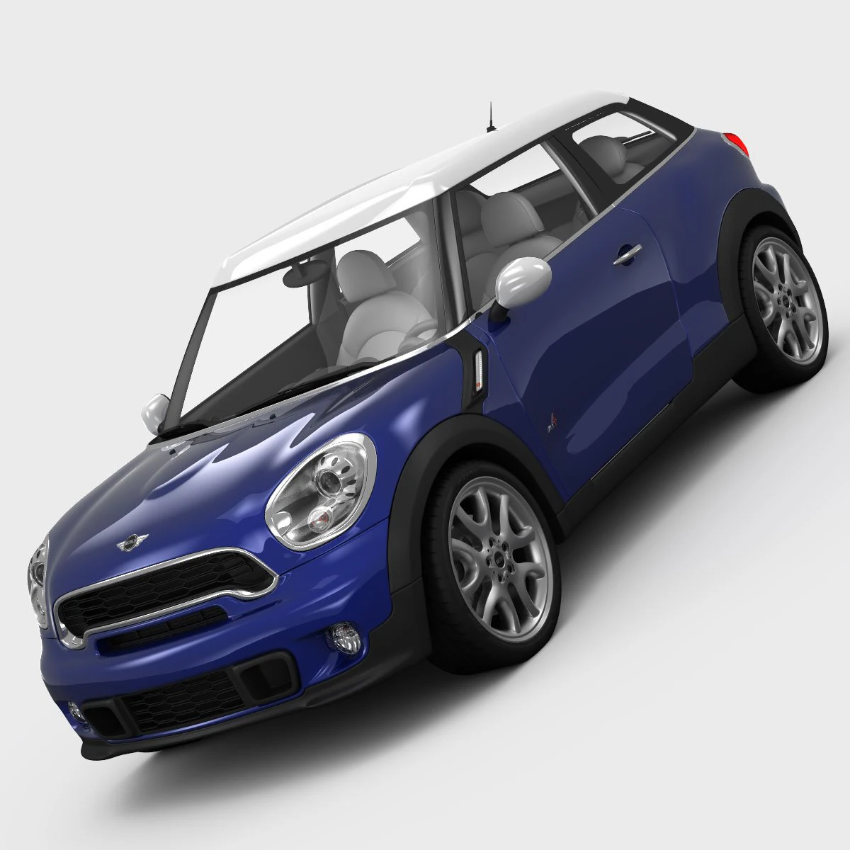 mini cooper paceman 2013 3D Model .c4d .max .obj .3ds .fbx .stl .blend