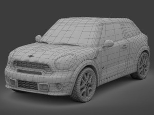 mini cooper paceman 2013 3D 모델