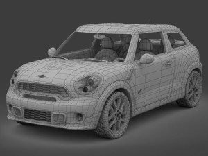 mini cooper paceman 2013 3D 모델
