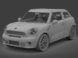 mini cooper paceman 2013 3D Model