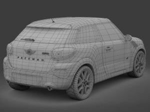 mini cooper paceman 2013 3D 모델