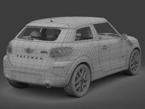 mini cooper paceman 2013 3D 모델