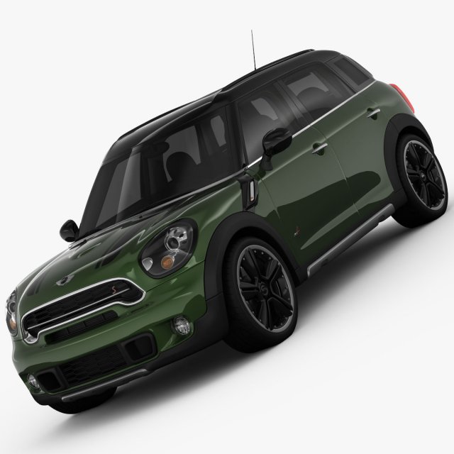 mini cooper s countryman 2015 3D Модель .c4d .max .obj .3ds .fbx .stl .blend 