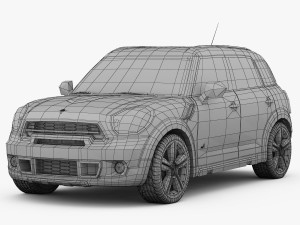mini cooper s countryman 2015 3D Модель