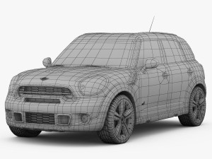mini cooper s countryman 2015 3D Модель