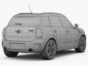 mini cooper s countryman 2015 3D Модель