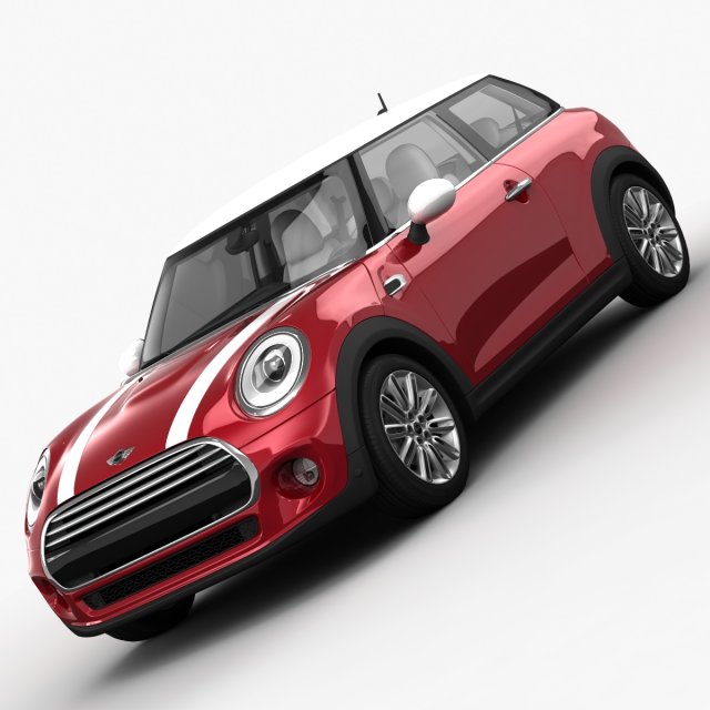 mini cooper hardtop 2015 3D 模型 .c4d .max .obj .3ds .fbx .stl .blend 
