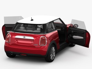 mini cooper hardtop 2015 3D 模型