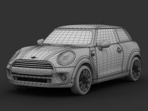 mini cooper hardtop 2015 3D 模型