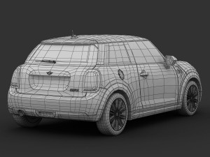 mini cooper hardtop 2015 3D 模型