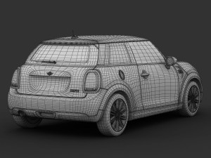 mini cooper hardtop 2015 3D 模型