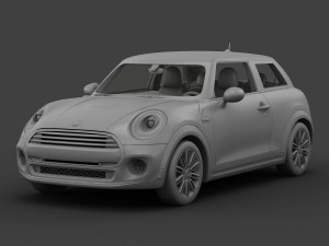 mini cooper hardtop 2015 3D 模型
