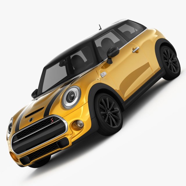 mini cooper s hardtop 2015 3D Model .c4d .max .obj .3ds .fbx .stl .blend 
