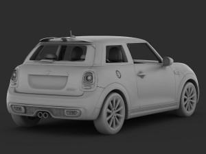mini cooper s hardtop 2015 3D Model