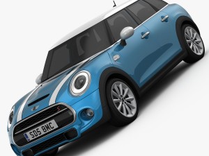 mini cooper s hardtop 5-door 2015 3D Model
