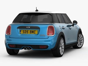 mini cooper s hardtop 5-door 2015 Model 3D
