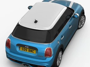 Mini Cooper S tetto rigido 5 porte 2015 Modello 3D
