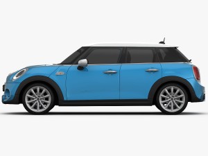 mini cooper s hardtop 5-door 2015 Model 3D