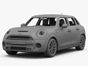 Mini Cooper S tetto rigido 5 porte 2015 Modello 3D