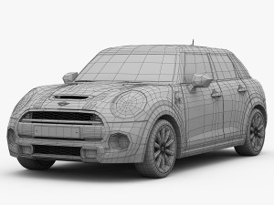 mini cooper s hardtop 5-door 2015 Model 3D