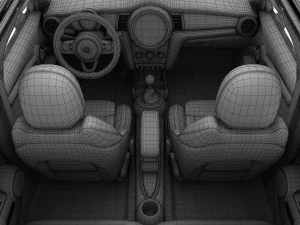 Mini Cooper S tetto rigido 5 porte 2015 Modello 3D