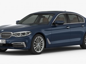 bmw 5-series luxury line 2017 3D Model