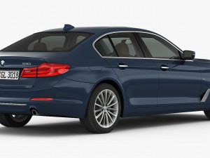 bmw 5-series luxury line 2017 3D Model