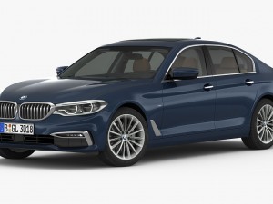 bmw 5-series luxury line 2017 3D Model